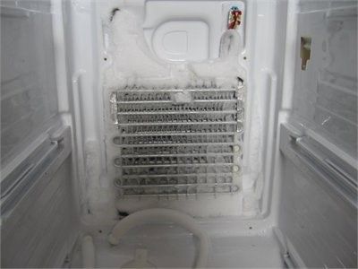 Frozen evaporator coil