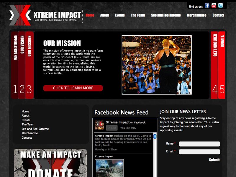 One of the websites that Krative designed