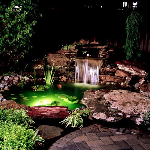 Serene ponds and soothing waterfalls sure to add a