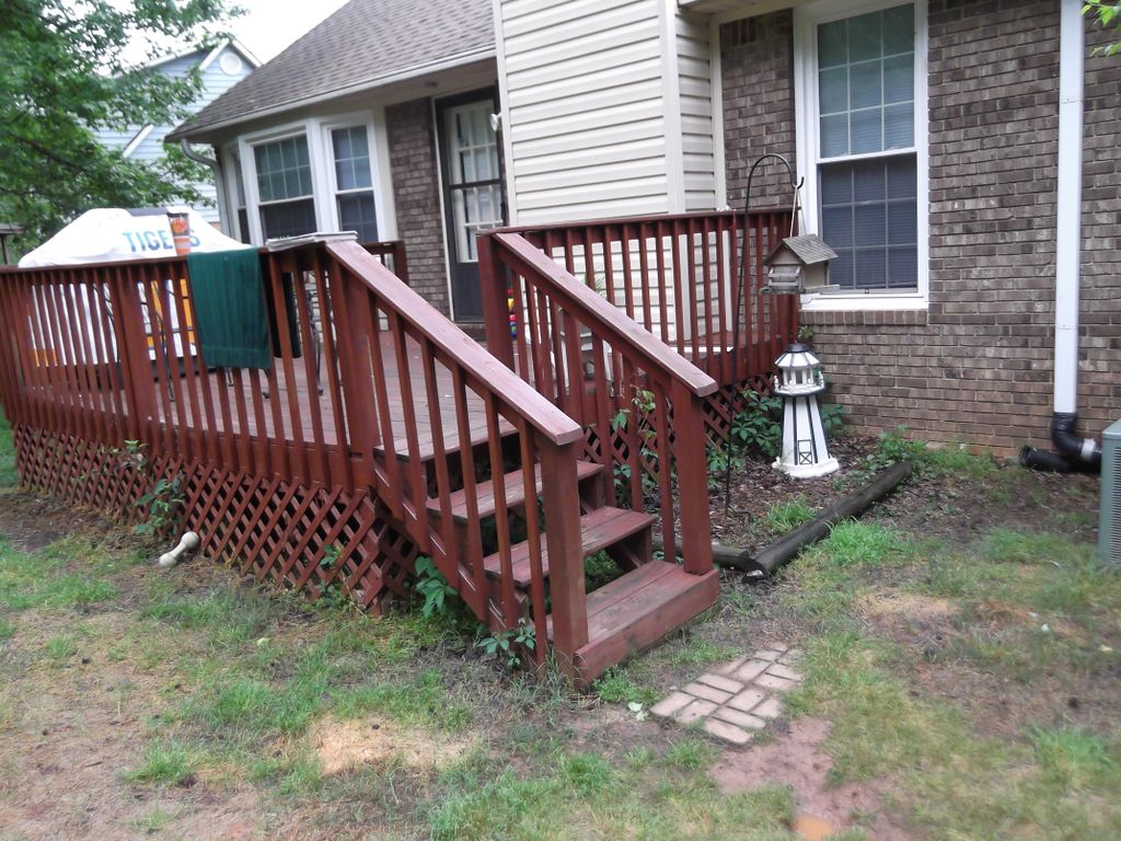 Large deck - before