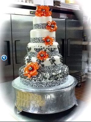 towering wedding cake