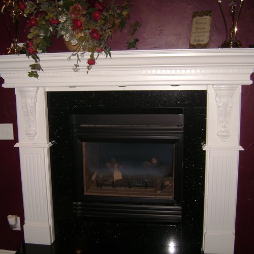 Customer Fireplace Mantle