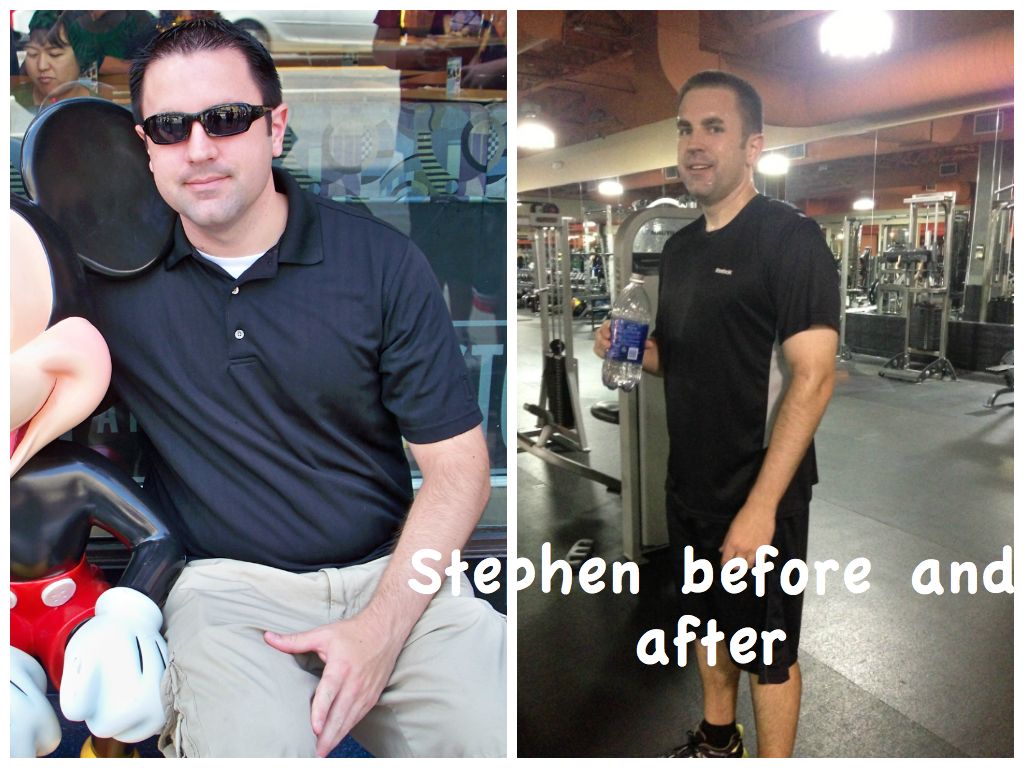 Stephen lost over 30lbs and is still at it!