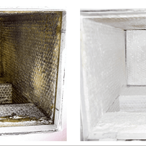 Before & After Return Air Duct