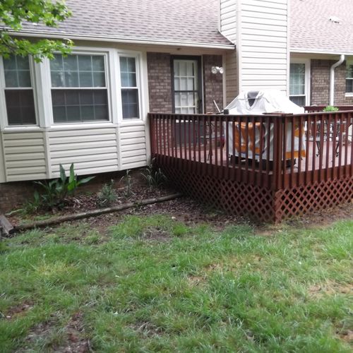 Large deck - before