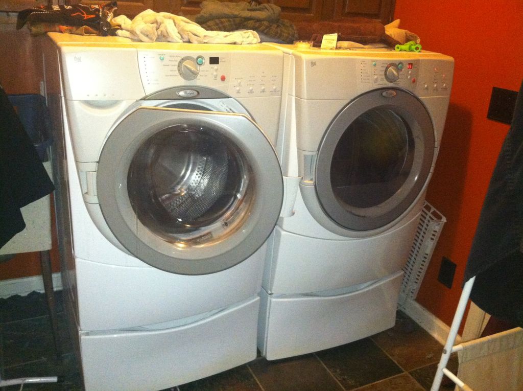 I do laundry and clean washable curtains, rugs, et