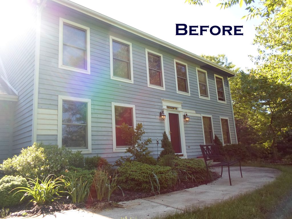 BEFORE - Full exterior paint in Richland Mi. Faded