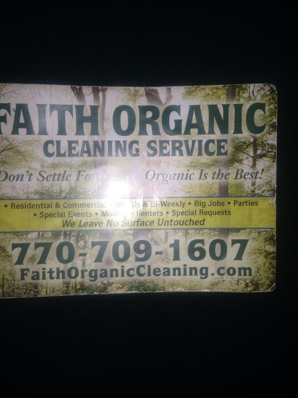 Faith Organic Cleaning Service, LLC