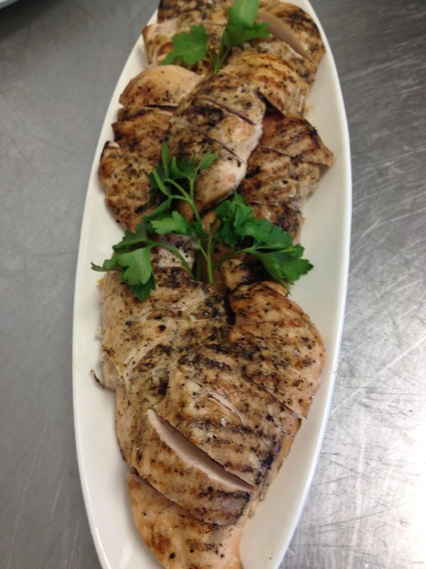 Sliced Grilled Chicken Breasts