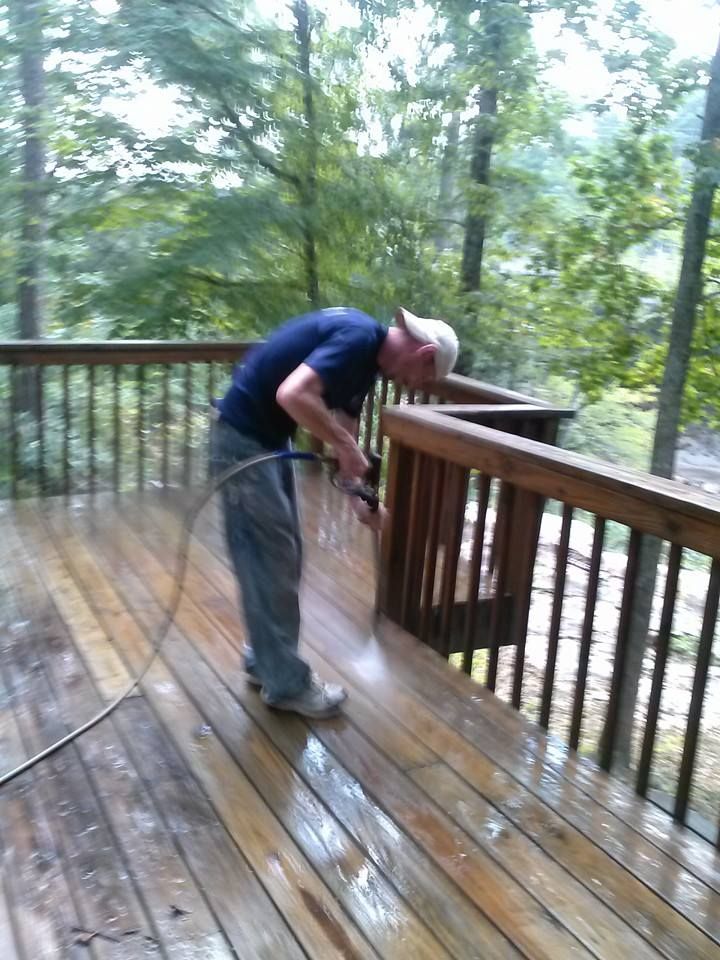 deck cleaning