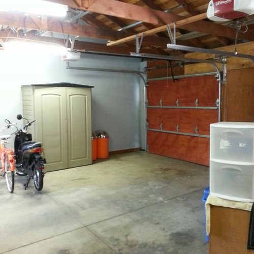 Garage job -- after organization. Two organizers w