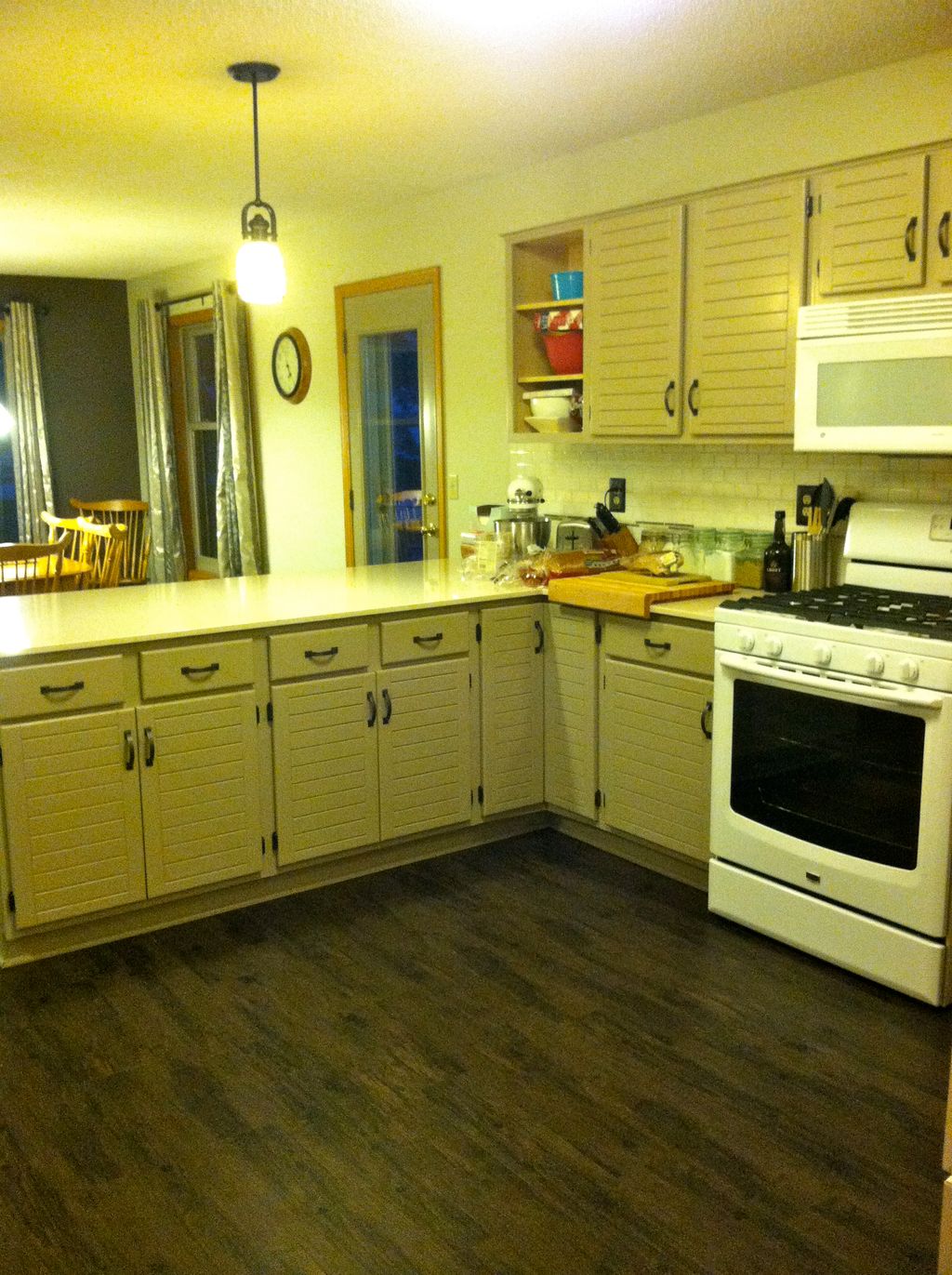 Kitchen Remodel-Painted Cabinets, Walls and Doors-
