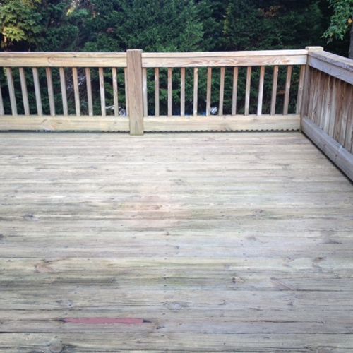 Restoring an old deck...
Before.