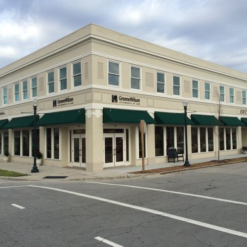 Historic building renovation in downtown New Bern,