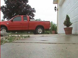 Driveway after mud jacking.
