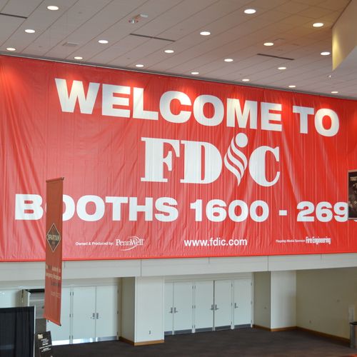 Banners at FDIC 2012 Indianapolis, IN.
