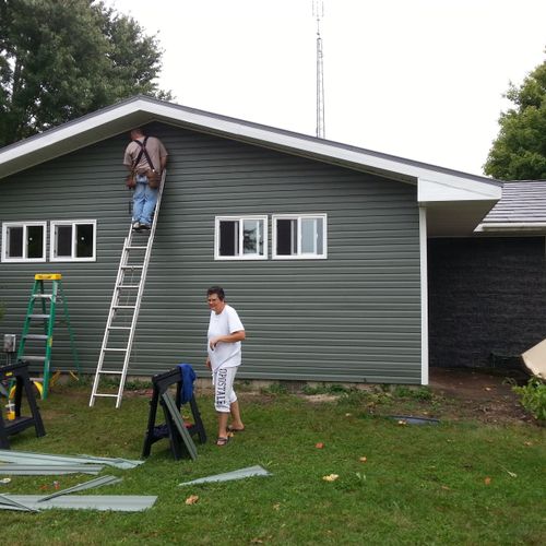 Siding and soffet