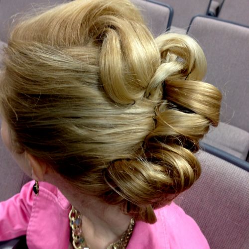 Bridal party updo 2