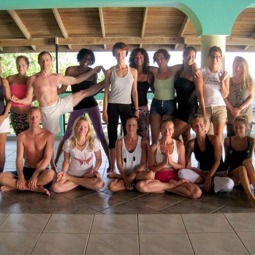 Picture from a yoga retreat where I was teaching r