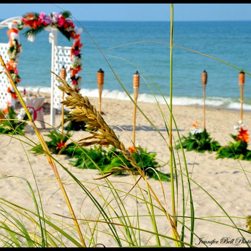 beach wedding specialist. Let us set up and take d