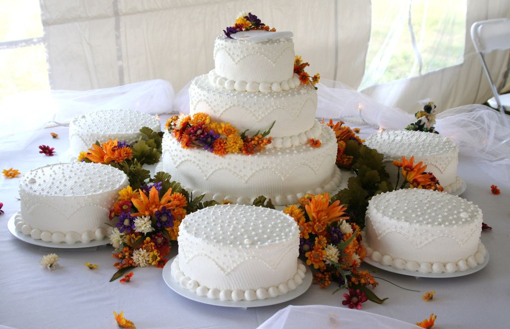 Teresa's Fall wedding cake.