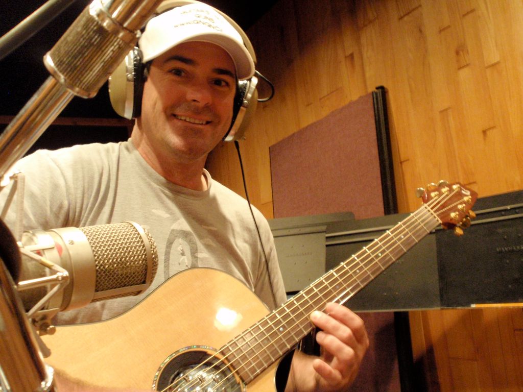 In the studio recording "Set Me Free" -- the guita