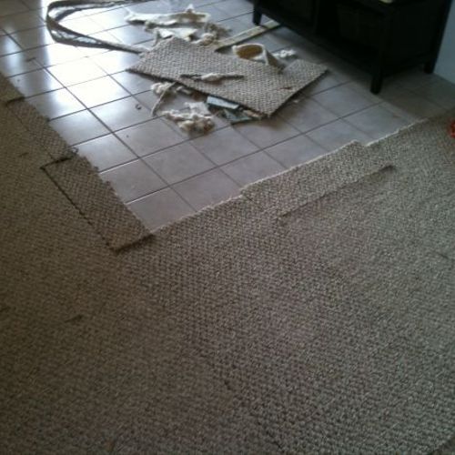 how I repaired the carpet