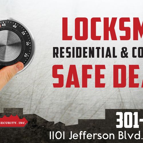 This ad was created for a local locksmith.