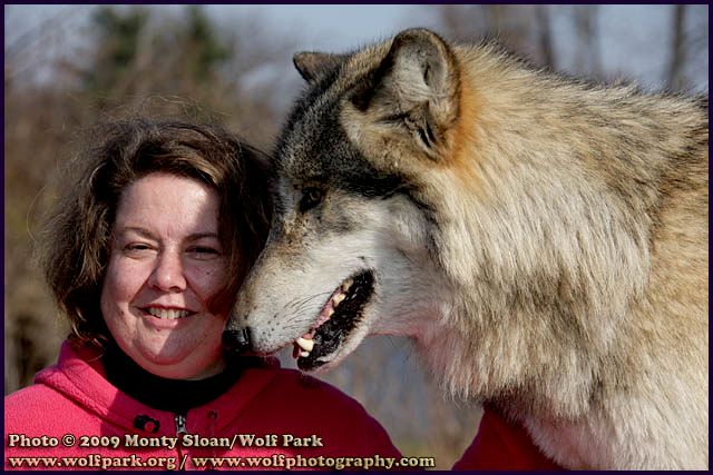 Learning about wolves up close and personal!