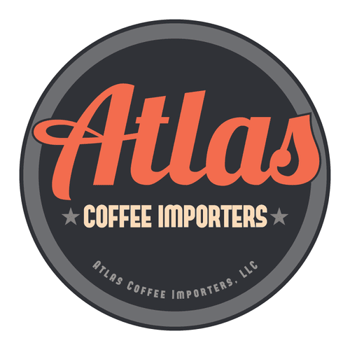 Logo redesign concept for Atlas coffee importers.