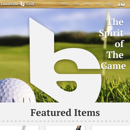Web Design / eCommerce Project - Louisville Golf