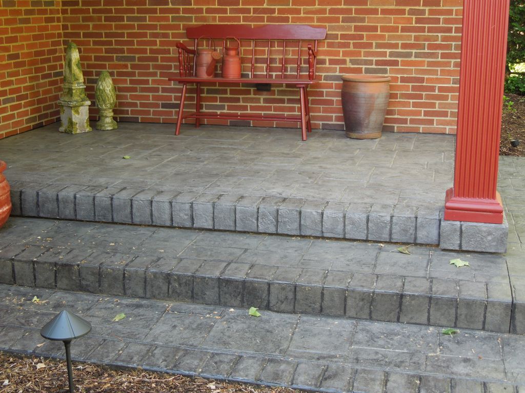 ThinCrete decorative concrete overlay on what was 