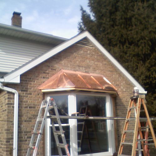 copper roofing on new bay window
O'Leary Construct