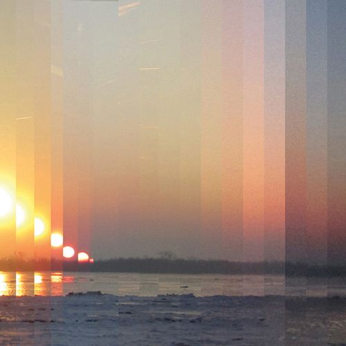 Photo creation showing an hour and a half sunset o