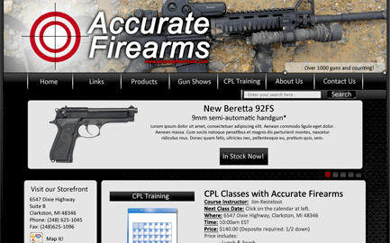 Accurate Firearms Website