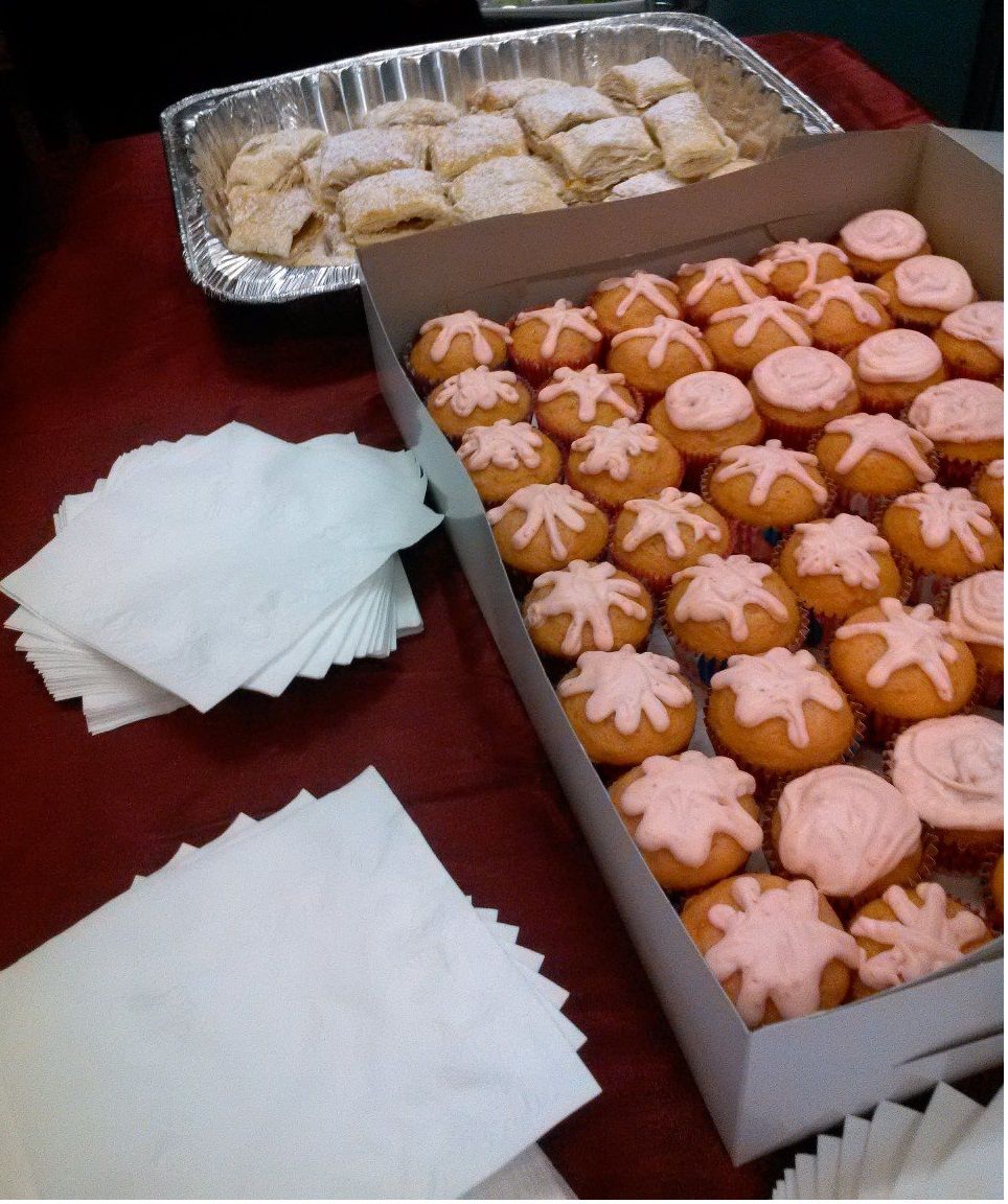 pastries and pink cupcakes fit for an "It's A Girl