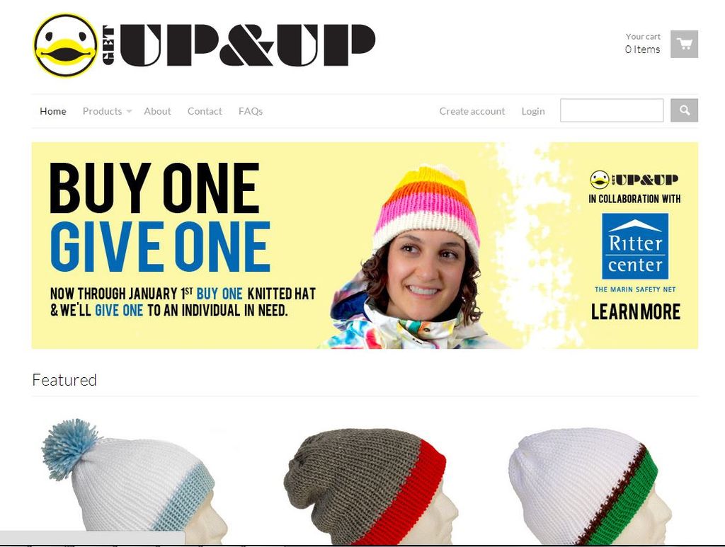 Website and product development for a social enter