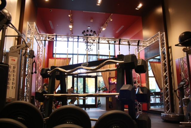 View of Red Fitness Lounge from the Back looking o
