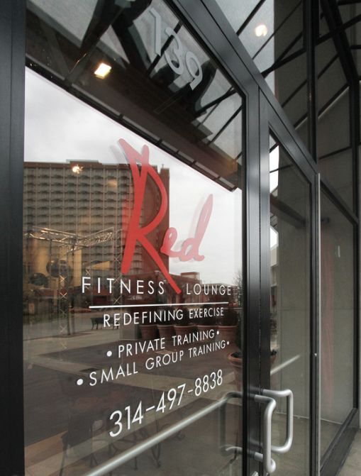 Front Entrance to Red Fitness Lounge.
