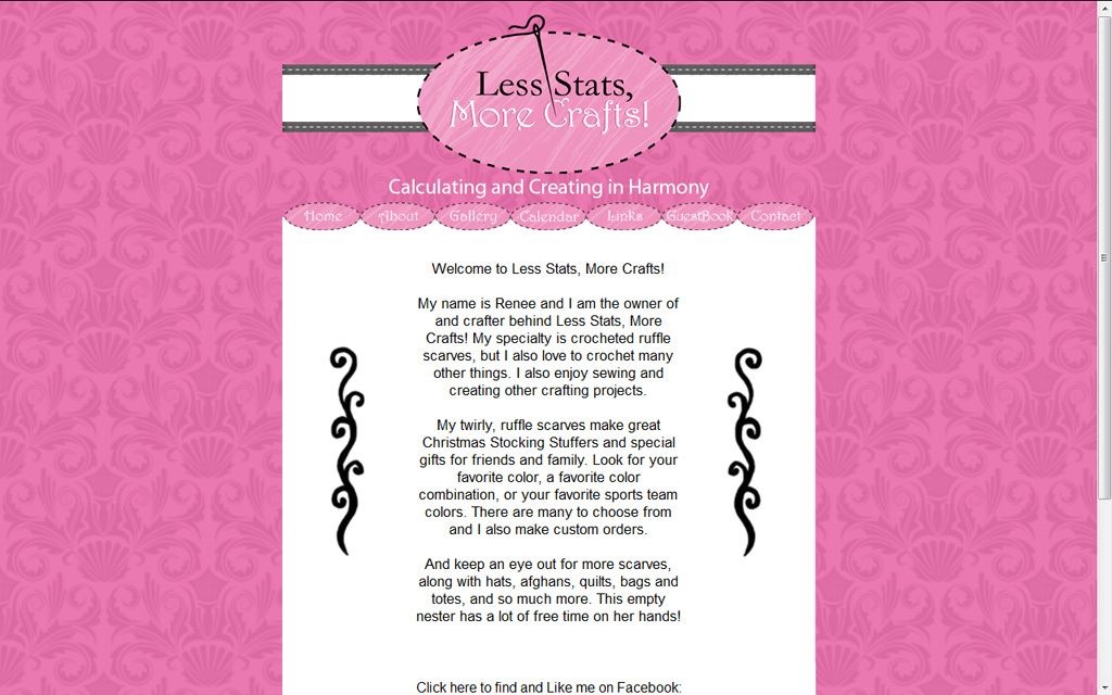 Less Stats, More Crafts! was quite a fun website t