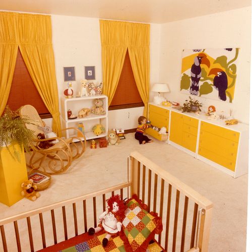 A colorful, child's bedroom.