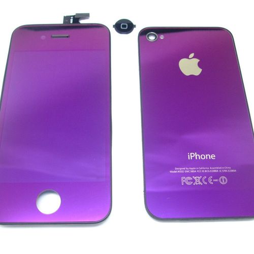 Purple Front LCD Digitizer and Back Glass