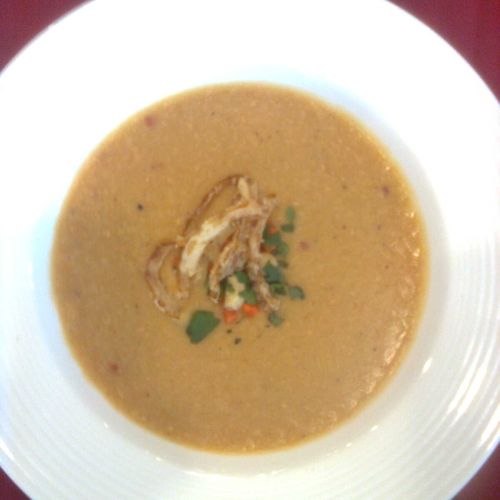 African style chicken peanut soup
