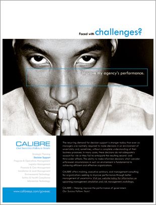 Magazine Ad Design for CALIBRE