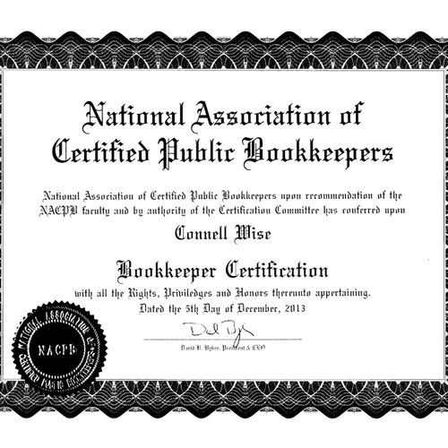 We are members of the National Association of Cert