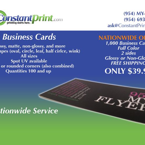 Business Cards are our best sellers for their qual
