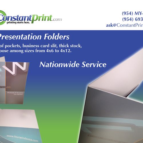 Let others carry your branded folders everywhere! 
