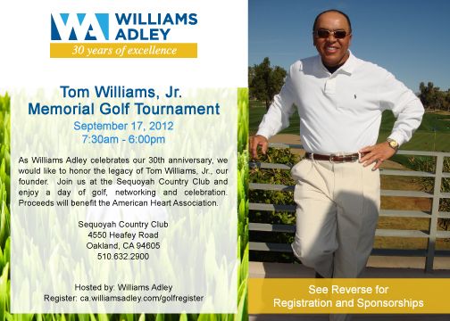 Save the Date for Annual Golf Tournament