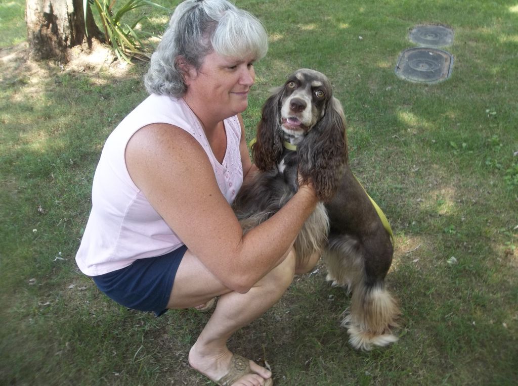 Luv UR Pet Sitters giving Sadie a lot of love.