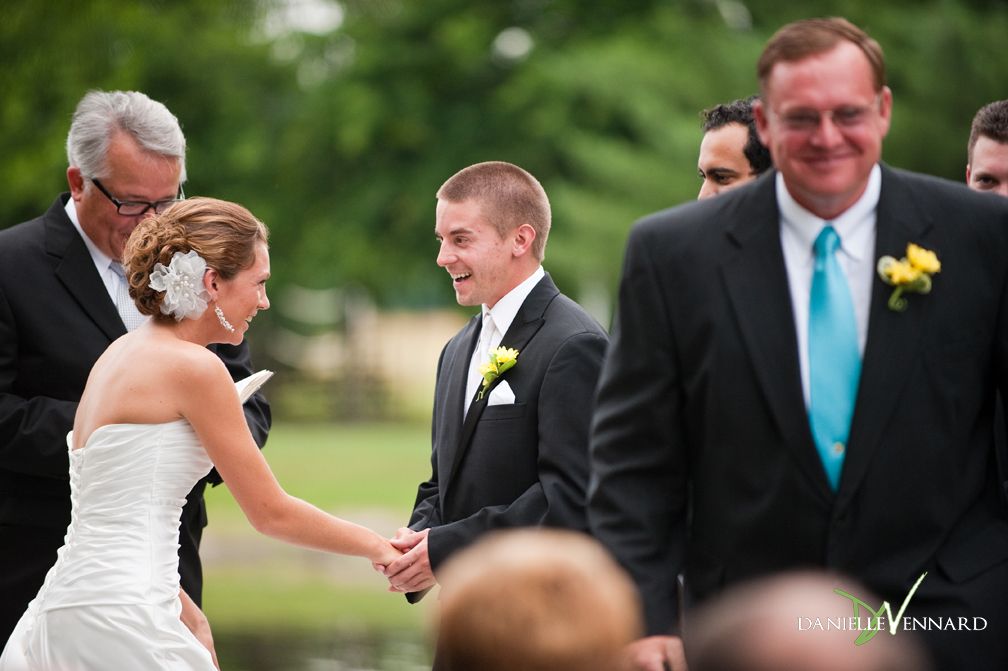 Bride and Groom seeing each other for the first ti